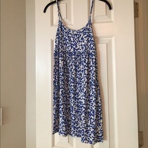Easy breezy Blue and white baby doll dress